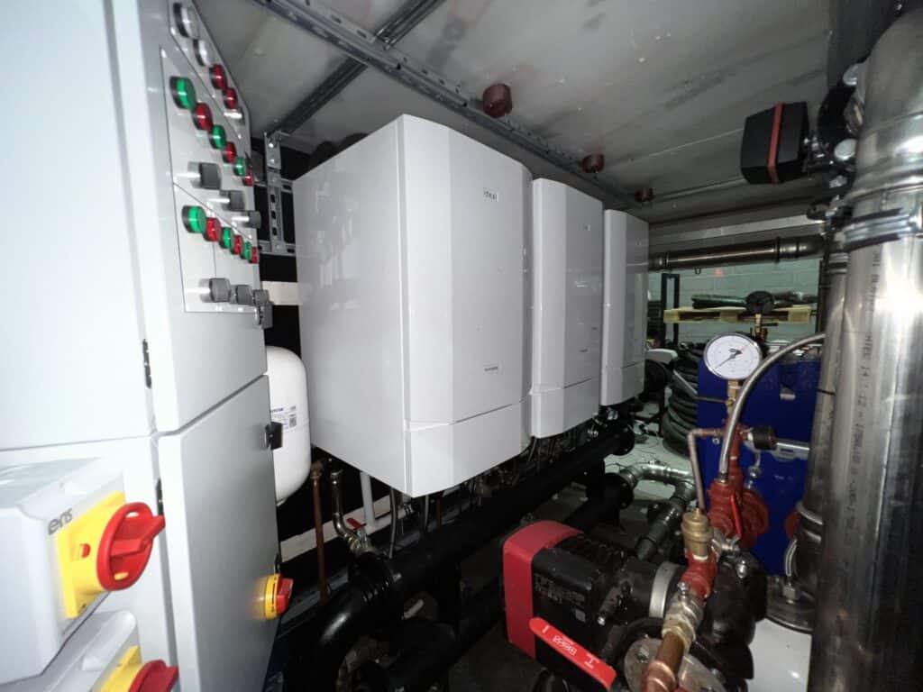 TCS 500MW boilers and control panel in mobile trailer