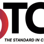 Abstract blue and red swirl logo design.